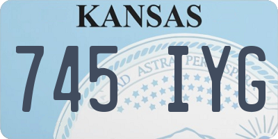 KS license plate 745IYG