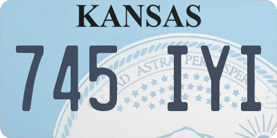 KS license plate 745IYI