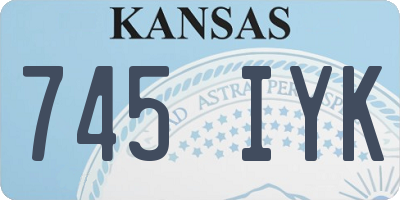 KS license plate 745IYK
