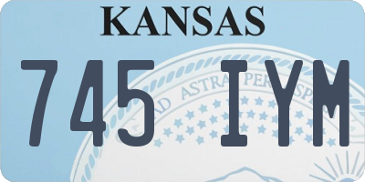 KS license plate 745IYM