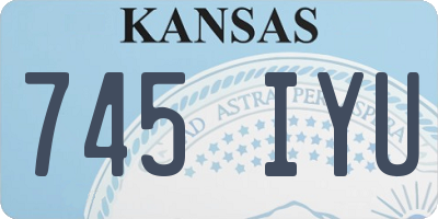 KS license plate 745IYU