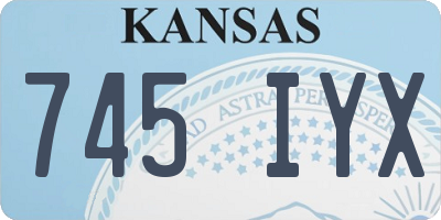 KS license plate 745IYX