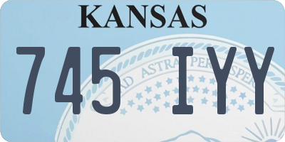 KS license plate 745IYY