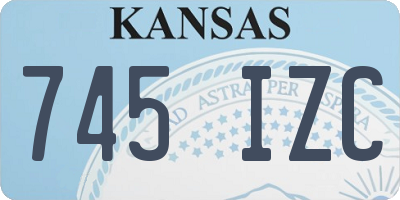 KS license plate 745IZC