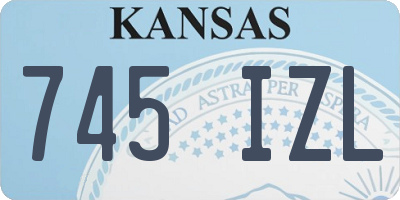 KS license plate 745IZL