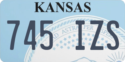 KS license plate 745IZS