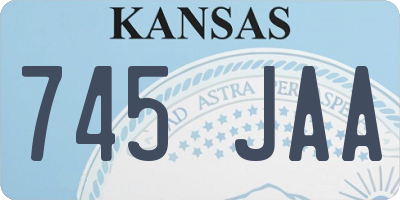 KS license plate 745JAA