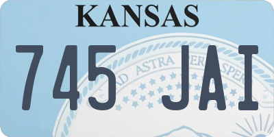 KS license plate 745JAI