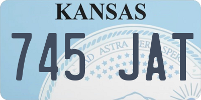 KS license plate 745JAT