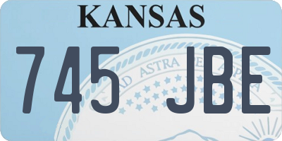 KS license plate 745JBE