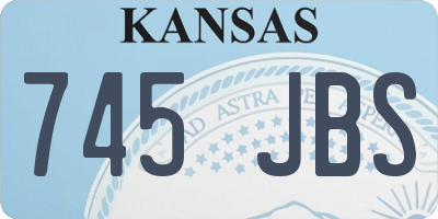 KS license plate 745JBS