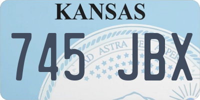 KS license plate 745JBX