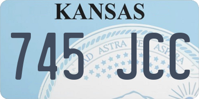 KS license plate 745JCC