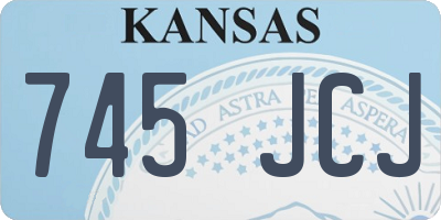 KS license plate 745JCJ
