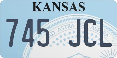 KS license plate 745JCL