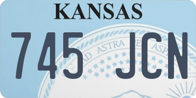 KS license plate 745JCN