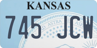 KS license plate 745JCW