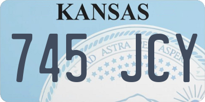 KS license plate 745JCY
