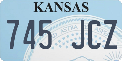 KS license plate 745JCZ