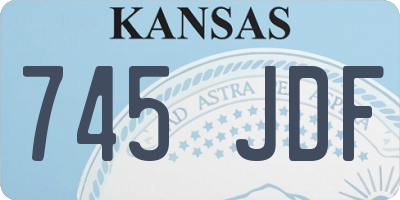 KS license plate 745JDF