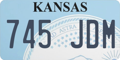 KS license plate 745JDM