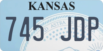 KS license plate 745JDP