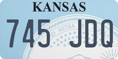 KS license plate 745JDQ