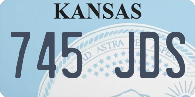 KS license plate 745JDS