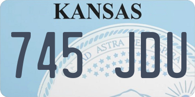 KS license plate 745JDU