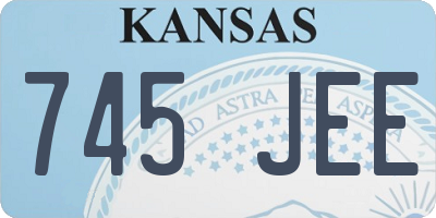 KS license plate 745JEE