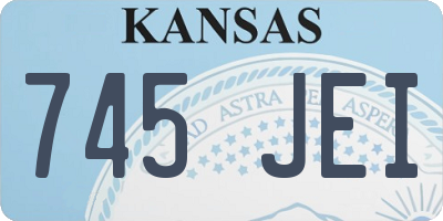 KS license plate 745JEI