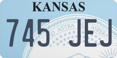 KS license plate 745JEJ