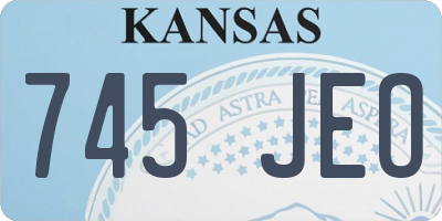 KS license plate 745JEO