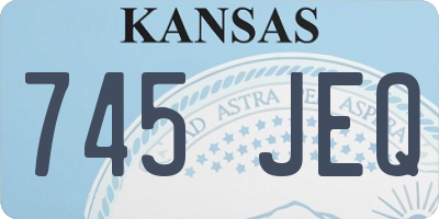 KS license plate 745JEQ