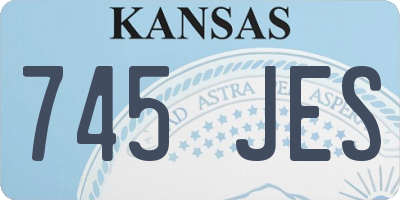 KS license plate 745JES