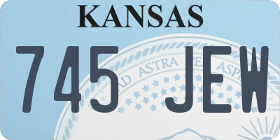 KS license plate 745JEW