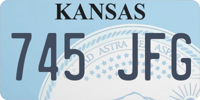 KS license plate 745JFG