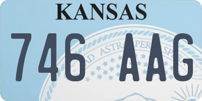 KS license plate 746AAG