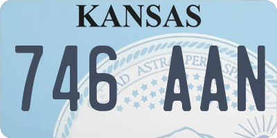 KS license plate 746AAN