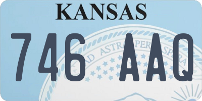 KS license plate 746AAQ