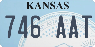 KS license plate 746AAT