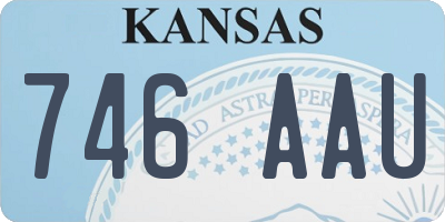 KS license plate 746AAU