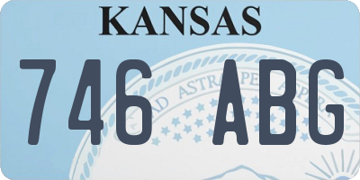 KS license plate 746ABG