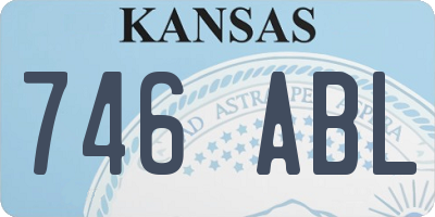 KS license plate 746ABL