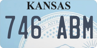 KS license plate 746ABM