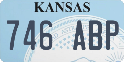 KS license plate 746ABP