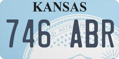 KS license plate 746ABR