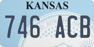 KS license plate 746ACB
