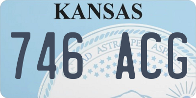KS license plate 746ACG