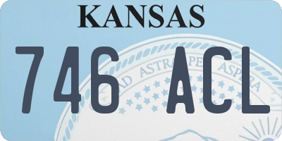 KS license plate 746ACL